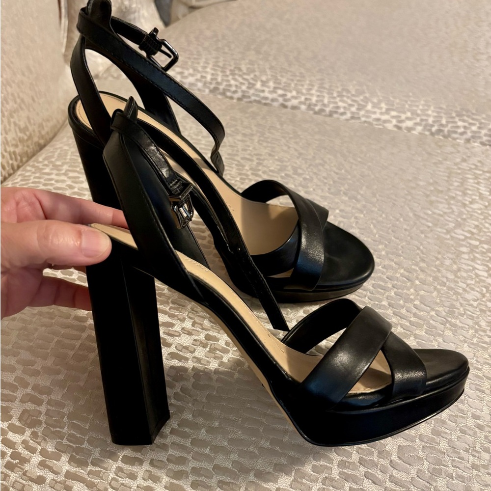 Gianni Bini Black Strappy Heels